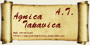 Agnica Tapavica vizit kartica